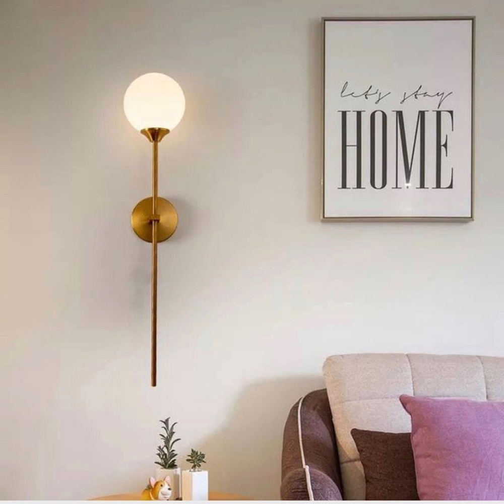 🆕 Midcentury Gold Wall Sconces- Set of 2